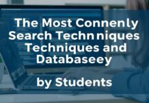 Öğrencilerin En Çok Kullandığı Arama Teknikleri ve Veri Tabanları The Most Commonly Used Search Techniques and Databases by Students