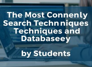 Öğrencilerin En Çok Kullandığı Arama Teknikleri ve Veri Tabanları The Most Commonly Used Search Techniques and Databases by Students